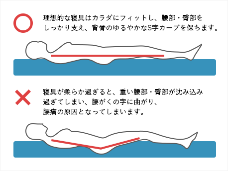 腰部の沈み込みを抑える２１０ニュートンの超硬め仕様